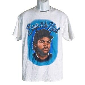 BOYZ N THE HOOD ICE CUBE Short Sleeve White T-Shirt Large